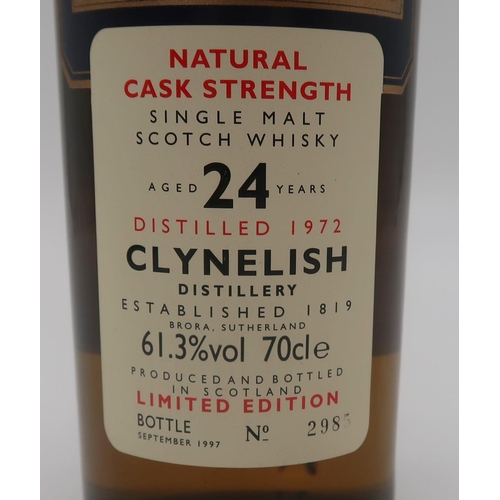 2651 - CLYNELISH 1972 RARE MALTS SELECTION SINGLE MALT SCOTCH WHISKY Aged 24 years 61.3%vol 70cl e Bottle n... 