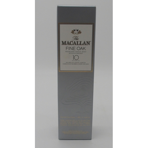 2653 - MACALLAN FINE OAK HIGHLAND SINGLE MALT SCOTCH WHISKY 10 Year Old Matured in Bourbon and Sherry Casks... 