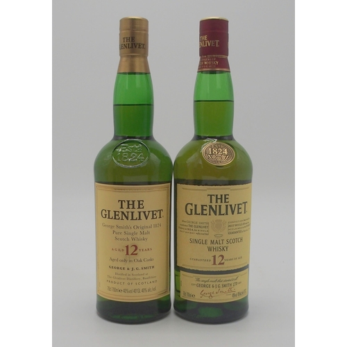 2661 - BEN NEVIS 10 YEAR OLD  SINGLE HIGHLAND MALT WHISKY 70cl 46% vol, Glenlivet Aged 12 Years Single Malt... 