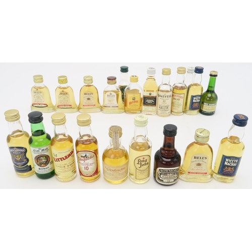 2662 - SCOTCH WHISKY MINIATURES together with a quantity of worldwide spirits