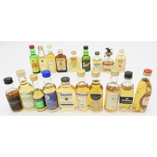 2662 - SCOTCH WHISKY MINIATURES together with a quantity of worldwide spirits