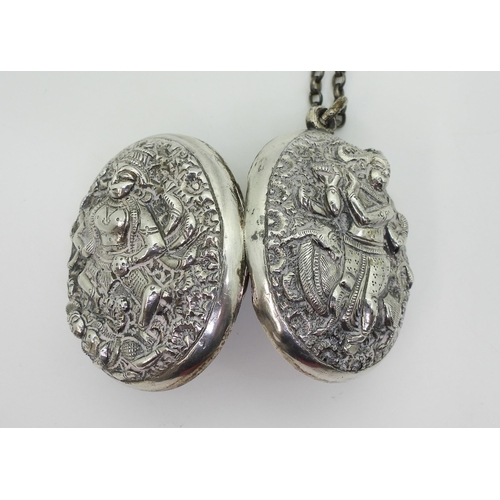 2855 - TWO VINTAGE ITEMSto include a Scottish agate inlaid Anchor pendant with engraved ground, dimensions ... 