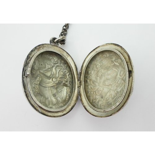 2855 - TWO VINTAGE ITEMSto include a Scottish agate inlaid Anchor pendant with engraved ground, dimensions ... 