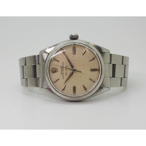 2931 - A ROLEX AIR KINGwith cream coloured dial, silvered baton numerals and hands, the dial marked Rolex o... 