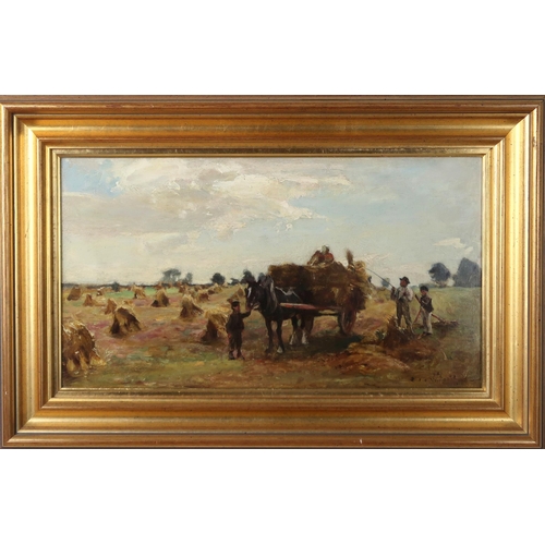 2970 - SIR JAMES LAWTON WINGATE RSA (SCOTTISH 1846-1924)HARVEST TIMEOil on canvas, signed lower right, date... 