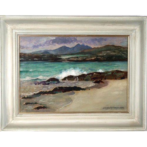 2985 - ELIZABETH MARY WATT (SCOTTISH 1886-1954)WESTERN ISLES, POSSIBLY IONAOil on canvas, signed lower righ... 