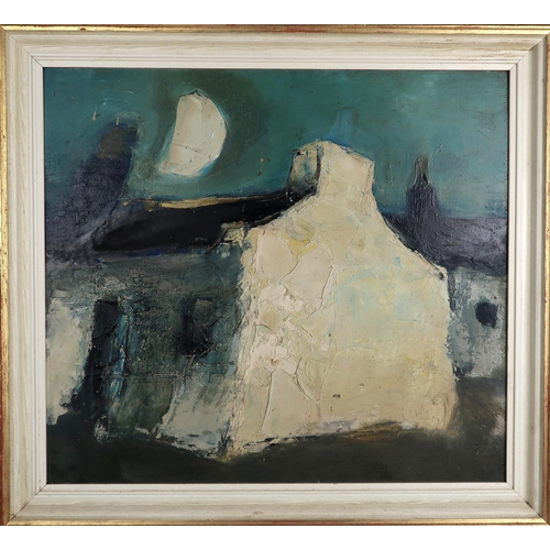 3018 - LIL NEILSON (SCOTTISH 1938-1998)DARK SKY (CATTERLINE)Oil on board, signed and inscribed with title t... 