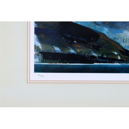 3027 - TOM SHANKS RSW RGI (SCOTTISH 1921-2020)WEST HIGHLAND LANDSCAPELithograph, signed and numbered 15/500... 