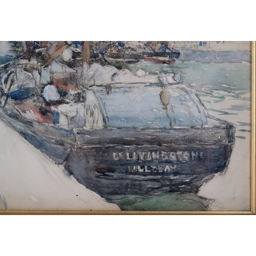 3031 - ROBERT MCGOWN COVENTRY ARSA RSW (SCOTTISH 1855-1941)ANSTRUTHER HARBOURWatercolour, signed lower left... 