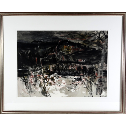 3046 - ARCHIE SUTTER WATT RSW (SCOTTISH 1915-2005)LANDSCAPEMixed media on paper, signed lower left, dated (... 