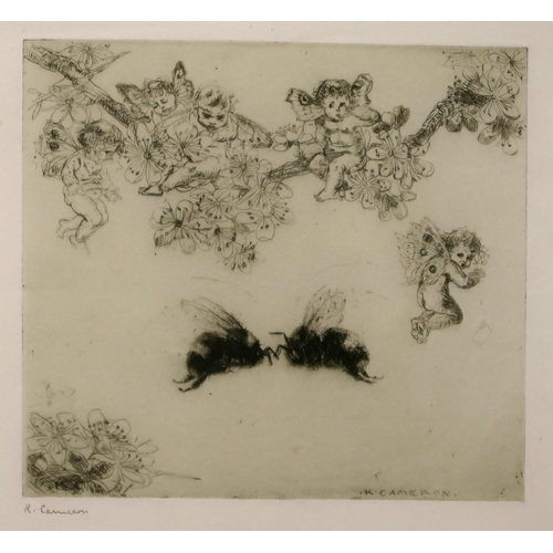 3047 - KATE CAMERON RSW RE (SCOTTISH 1874-1965)THE DUEL Etching and drypoint, signed in ink, inscribed... 