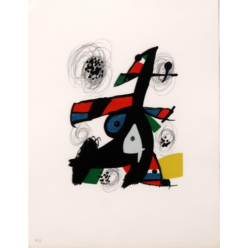 3051 - AFTER JOAN MIRO (CATALAN/SPANISH 1893-1983)ABSTRACTLithograph, inscribed H.C in pencil to margin, wi... 