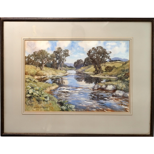 3068 - CHARLES OPPENHEIMER RSA RSW (BRITISH 1875-1961)BY THE STREAMWatercolour, signed lower left, 38 x 56c... 