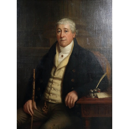 3070 - IRISH SCHOOL (19TH CENTURY)A PORTRAIT OF SAMUEL DICKSON MP OF 2 MERRION SQUARE DUBLINOil on canvas, ... 