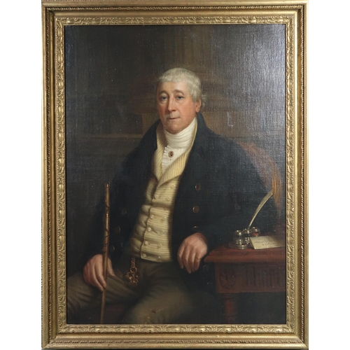 3070 - IRISH SCHOOL (19TH CENTURY)A PORTRAIT OF SAMUEL DICKSON MP OF 2 MERRION SQUARE DUBLINOil on canvas, ... 