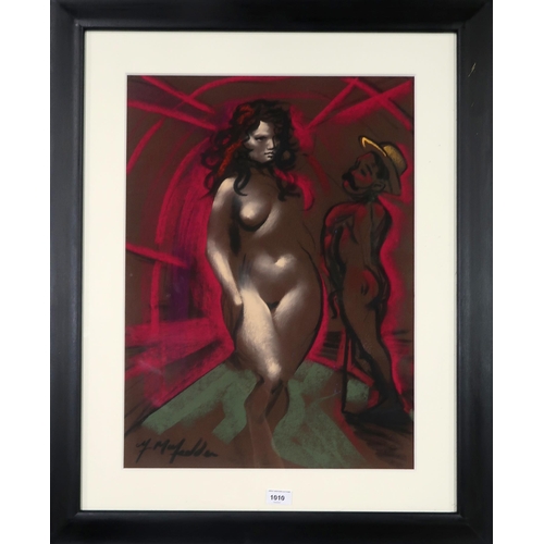 1010 - FRANK MCFADDEN (SCOTTISH b.1972)NUDES STANDINGPencil on paper, signed lower left, 60 x 42cm... 