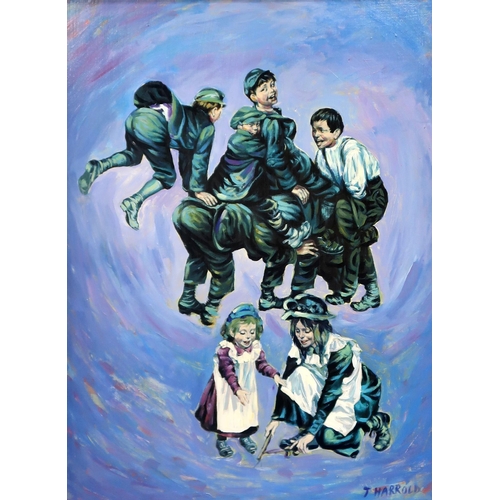 984 - AFTER JOE HARROLD (CONTEMPORARY SCHOOL)KIDS PLAYING ON THE STREETPrint multiple, 70 x 51cm... 