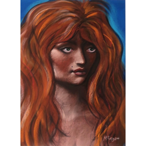 997 - FRANK MCFADDEN (SCOTTISH b. 1972)GINGER GIRLPastel on paper, signed lower right, 59 x 43cm... 