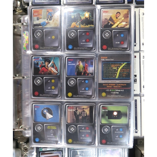 Star Trek: a sizable collection of Star Trek trading cards, housed