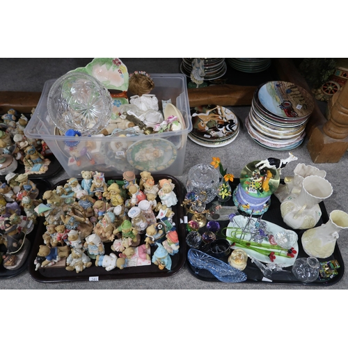 A Large Collection Of Priscilla Hillman Cherished Teddies Figures, Wall 