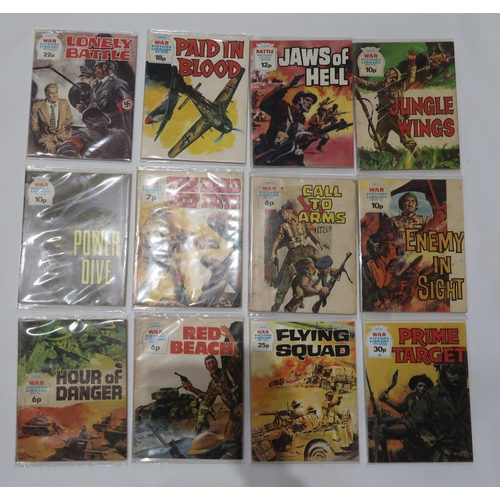 347 - An extensive collection of comics including Commando War Stories in Pictures 1963, 1946, 2812, 2646,... 