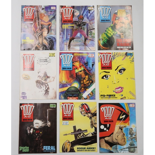 353A - 2000AD Featuring Judge Dredd: A collection of comics ranging from 1979-1990's, 2000AD annuals, Start... 