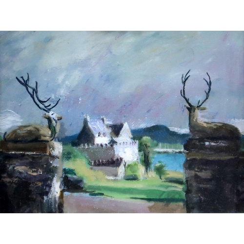 1000 - DELNY GOALEN (SCOTTISH 1932-2023) CASTEL DUNTROON Oil on canvas, 19 x 23cm Title and ... 