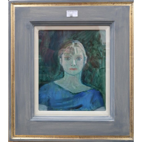 985 - DELNY GOALEN (SCOTTISH 1932-2023 ) YOUNG MODEL Oil on canvas, signed lower right, 29 x 23cm Title in... 