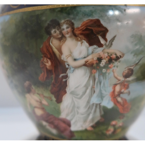 207 - A Royal Worcester  large blush ivory pot pourri shape number 1318, together with a Vienna ... 