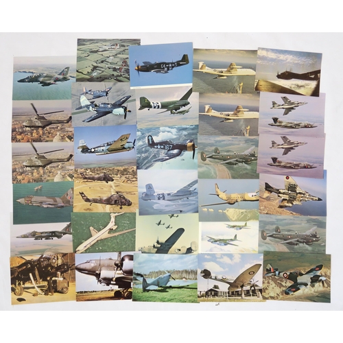 379 - A collection of aviation postcards to include After the Battle, Squadron Prints and various airlines