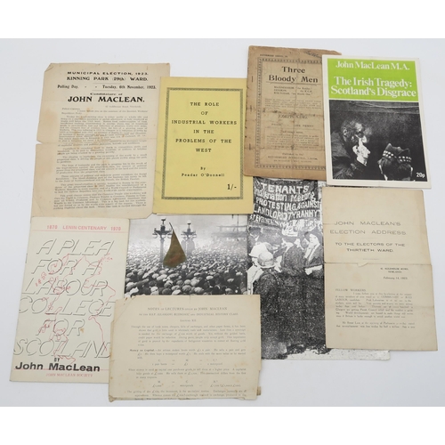 421 - An archive of photographic and printed material pertaining to the Trade Union movement in Glasgow in... 