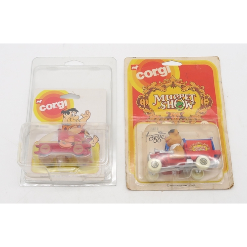 443 - Corgi Junior model vehicles from cartoon shows of the 1970s and 80s, comprising 38 and 58 Tom & ... 