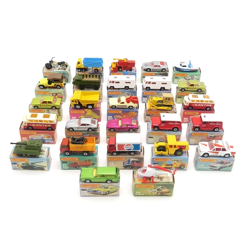 2614 - A COLLECTION OF BOXED LESNEY MATCHBOX SUPERFAST 1-75 SERIES MODEL VEHICLESComprising, 50 Harley Davi... 