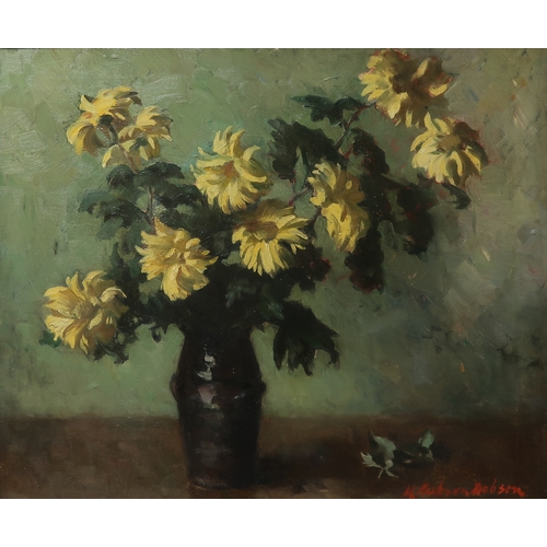 2984 - HENRY RAEBURN DOBSON RCanA (SCOTTISH 1901-1985)DAISIES Oil on canvas, signed lower right, 50 x 60cm ... 