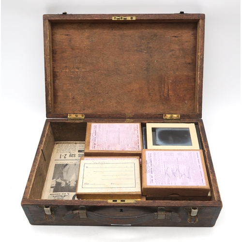 463 - Assorted photographic negative glass plates, including landscape and maritime views, family portrait... 