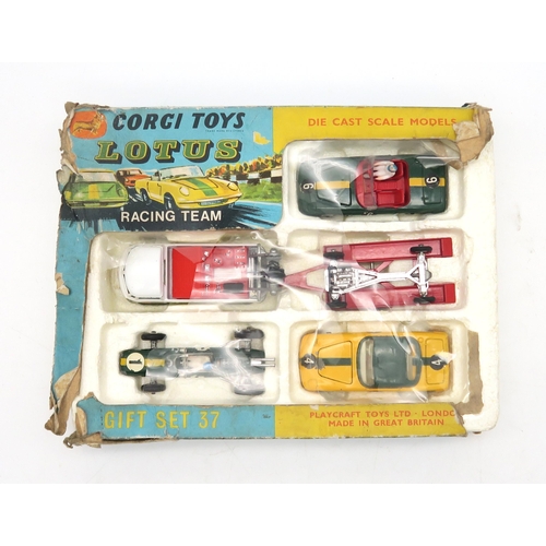 470 - A boxed Corgi Toys Gift Set 37 Lotus Racing Team, together with 420 Ford Thames 