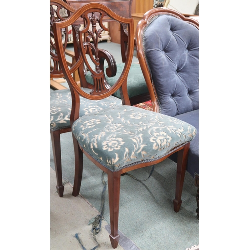 72 - A Victorian walnut framed floral upholstered parlour armchair on cabriole supports, 95cm high x 61cm... 