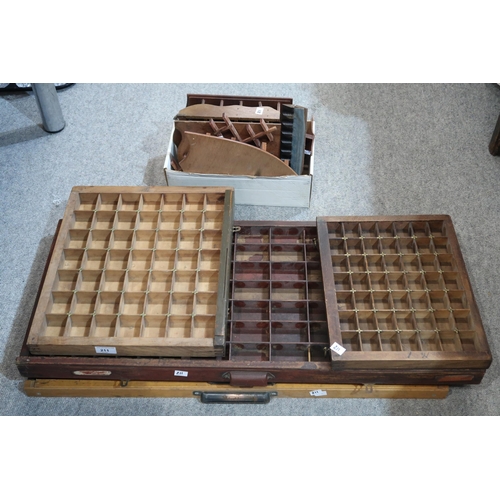 211 - Assorted printers block trays