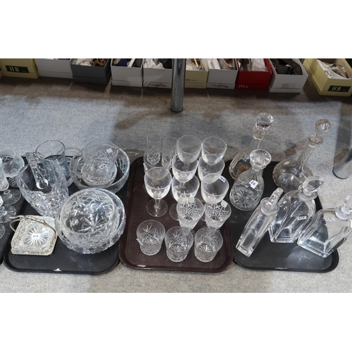 212 - A quantity of cut glass and crystal including Edinburgh drinking glasses