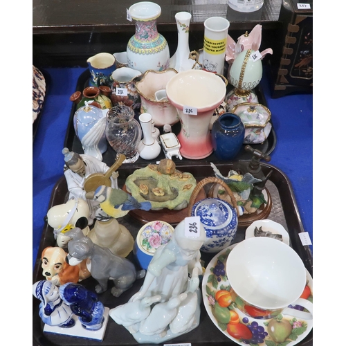 236 - Assorted decorative ceramics and ornaments including Border Fine Arts etc