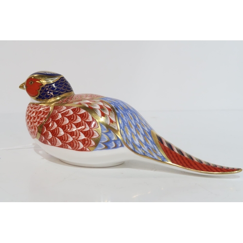 251 - A Royal Crown Derby pheasant paperweight