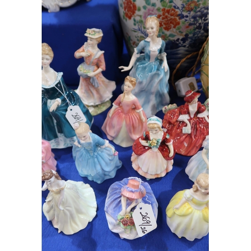 269 - A collection of Royal Doulton figures of ladies and girls 