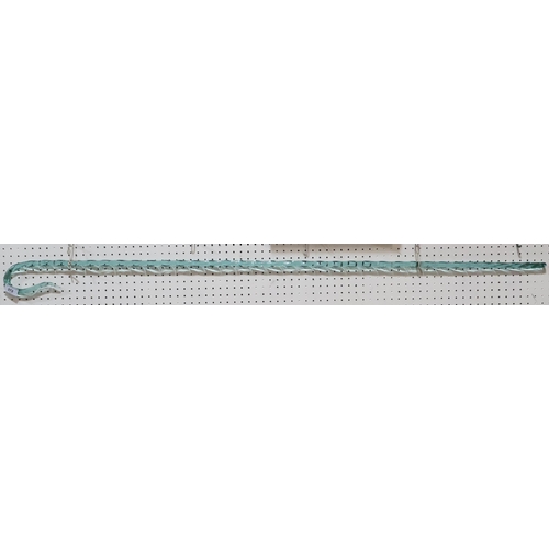 272 - A pale blue spiral glass cane