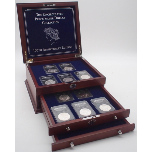 419 - The Uncirculated Peace Silver Dollar Collection 100th Anniversary Edition.A Special Edition collecti... 