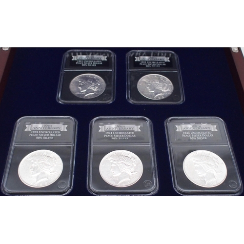 419 - The Uncirculated Peace Silver Dollar Collection 100th Anniversary Edition.A Special Edition collecti... 