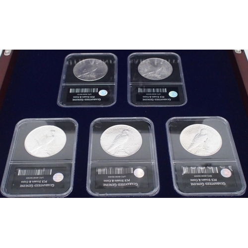 419 - The Uncirculated Peace Silver Dollar Collection 100th Anniversary Edition.A Special Edition collecti... 