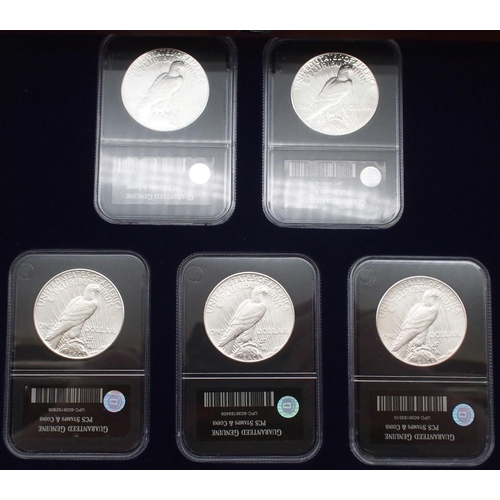 419 - The Uncirculated Peace Silver Dollar Collection 100th Anniversary Edition.A Special Edition collecti... 