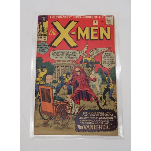 499 - X-MEN #2 (Marvel 1963) 9d, 1st appearance of The Vanisher, bagged and boarded