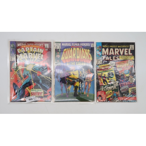 504 - MARVEL SUPERHEROES #13 (Marvel 1968) 25¢, 1st appearance of Carol Danvers (Ms. Marvel) and second ap... 