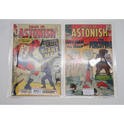 511 - TALES TO ASTONISH #48 (Marvel 1963) First appearance of The Porcupine, 49, First appearance of Giant... 